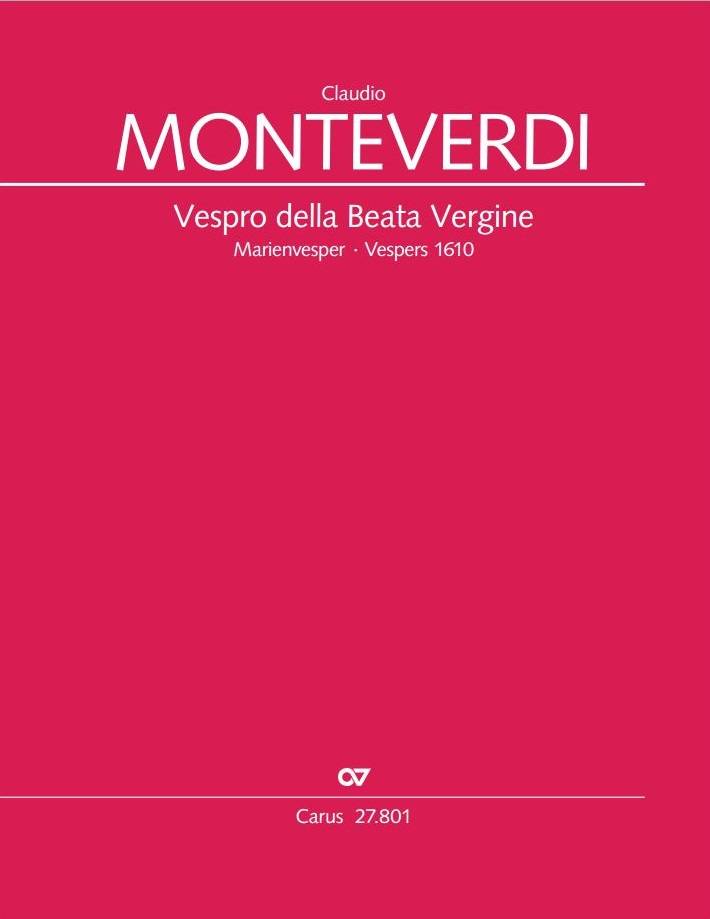 Vespro della Beata Vergine - Monteverdi - SATB - Vocal Score