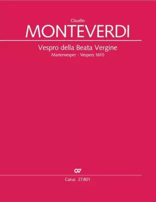 Carus Verlag - Vespro della Beata Vergine - Monteverdi - SATB - Vocal Score