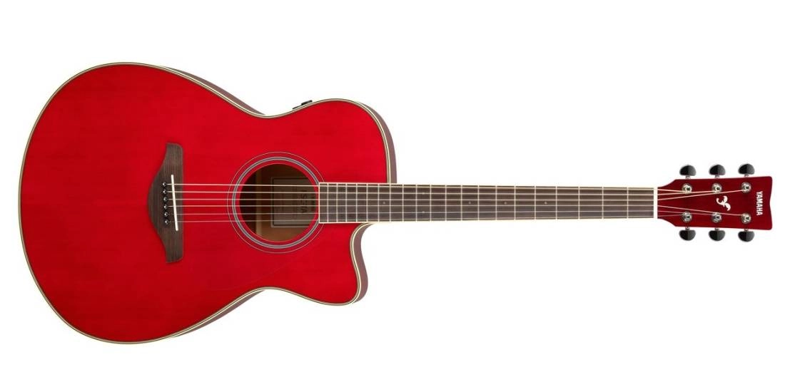 FS TransAcoustic Folk Cutaway Acoustic Guitar - Ruby Red