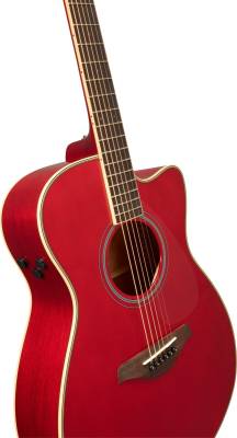 FS TransAcoustic Folk Cutaway Acoustic Guitar - Ruby Red