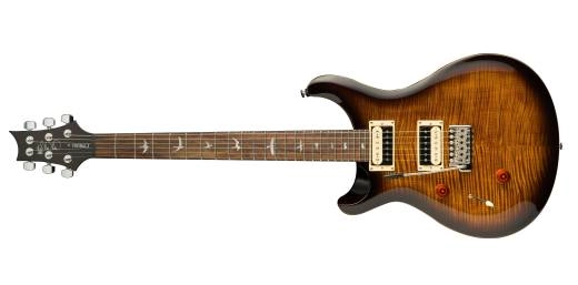 SE Custom 24 Electric Guitar with Gigbag - Black Gold Burst - Left Handed