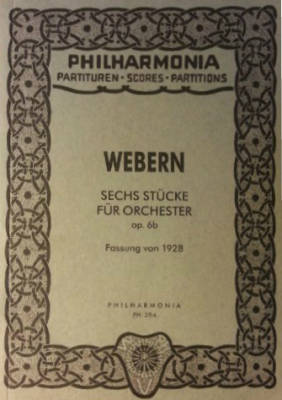 Theodore Presser - Six Pieces For Orchestra, Op.6 - Webern - Study Score