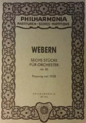 Theodore Presser - Six Pieces For Orchestra, Op.6 - Webern - Study Score