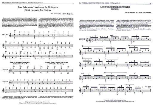 Guitar Lessons Books 1-3 - Sagreras - Guitar - Book
