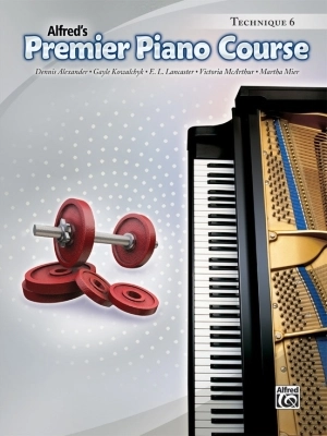 Alfred Publishing - Premier Piano Course, Technique 6 - Piano - Book