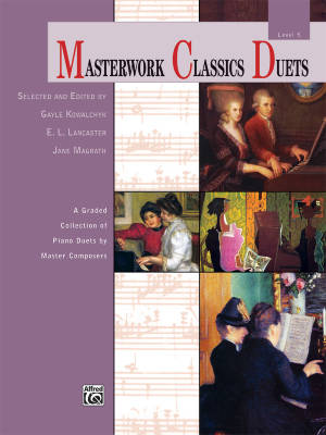 Alfred Publishing - Masterwork Classics Duets, Level 5 - Intermediate Piano (1 Piano, 4 Hands) - Book