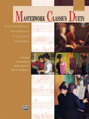 Alfred Publishing - Masterwork Classics Duets, Level 6 - Late Intermediate Piano (1 Piano, 4 Hands) - Book