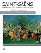 Alfred Publishing - Variations On A Theme Of Beethoven, Op.35 - Saint-Saens - Piano (2 Pianos, 4 Hands)
