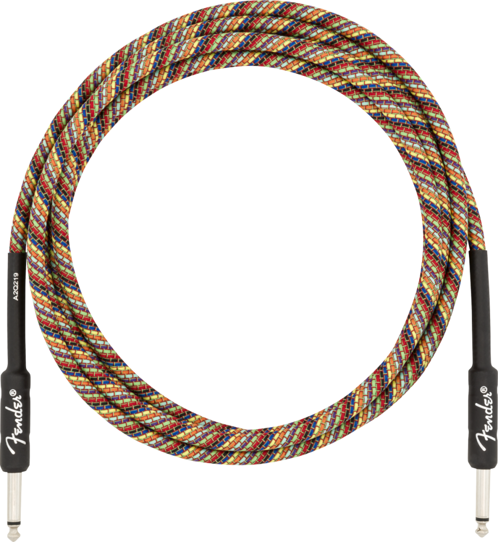 Festival Hemp Instrument Cable, Rainbow - 10\'