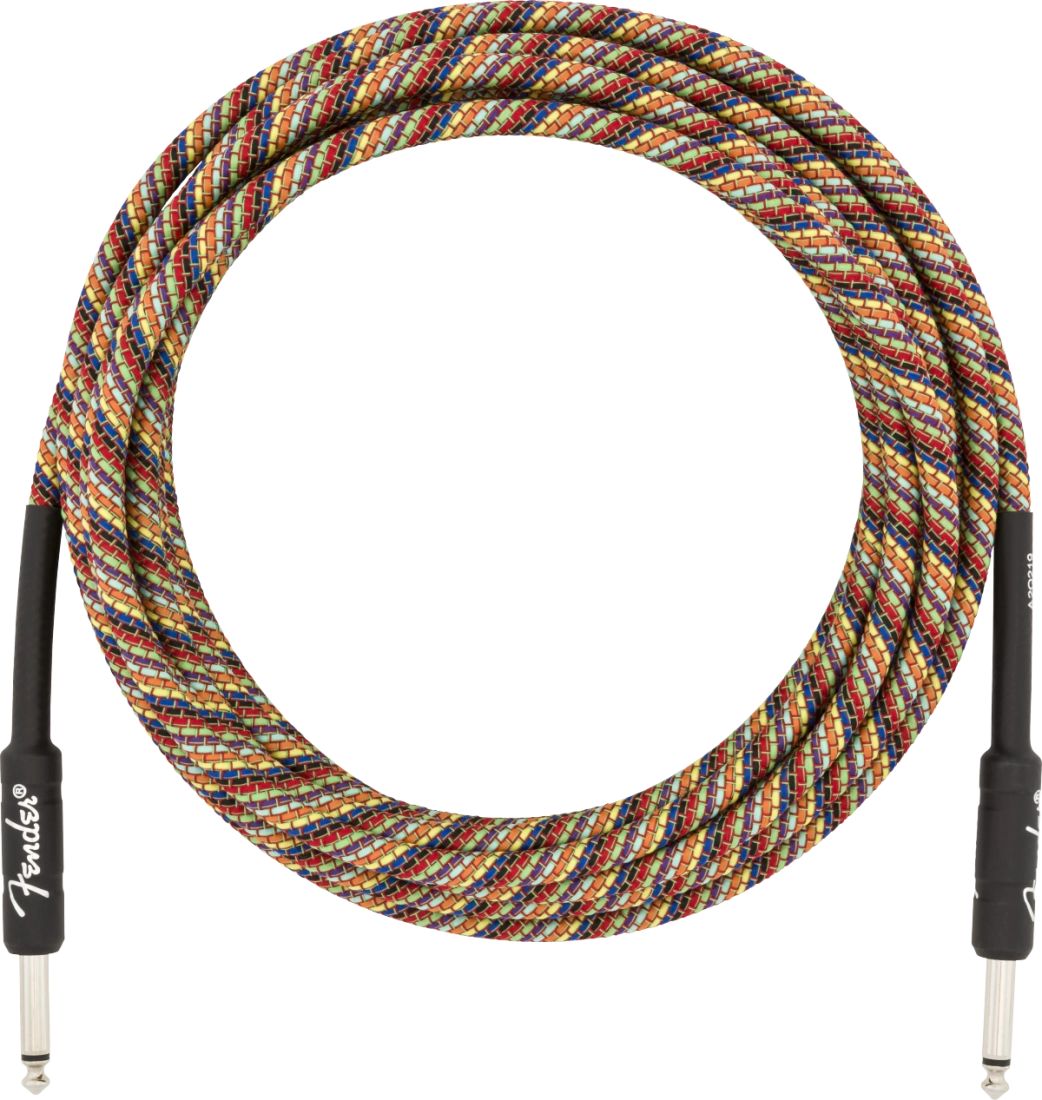 Festival Hemp Instrument Cable, Rainbow - 18.6\'