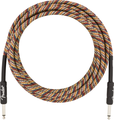 Fender - Festival Hemp Instrument Cable, Rainbow - 18.6
