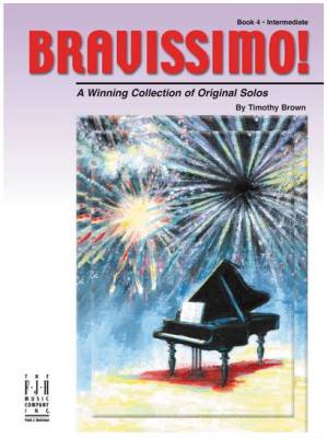 FJH Music Company - Bravissimo! Book 4 - Brown - Intermediate Piano - Book