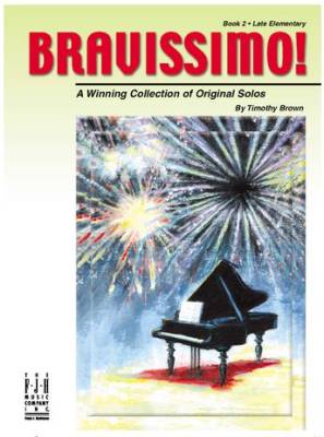 FJH Music Company - Bravissimo! Book 2 - Brown - Late Elementary Piano - Book