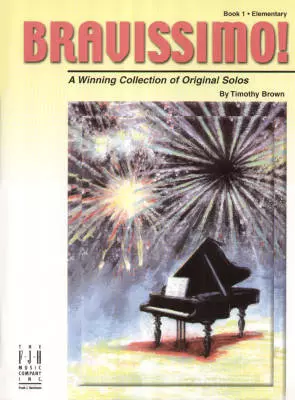 FJH Music Company - Bravissimo! Book 1 - Brown - Elementary Piano - Book