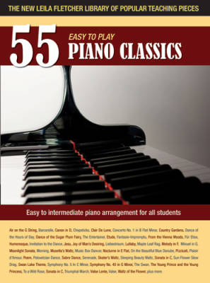 Montgomery Music Inc. - 55 Easy to Play Piano Classics  Wanless  Piano  Livre