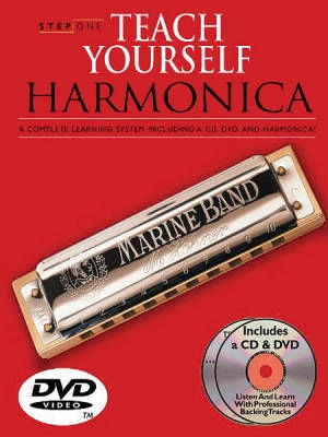 Music Sales - Step One: Teach Yourself Harmonica Course - Book/3 CDs/DVD/Harmonica Pack