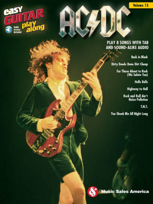 Music Sales - AC/DC: Easy Guitar Play-Along Volume 13 - Easy Guitar TAB - Book/Audio Online
