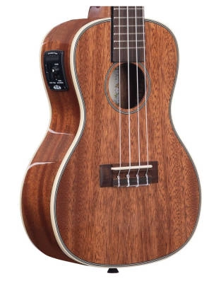 Gloss Mahogany Concert Ukulele with Electronics