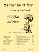 Hal Leonard - 24 Short Concert Pieces For Flute - Cavally - Flute/Piano Book Set