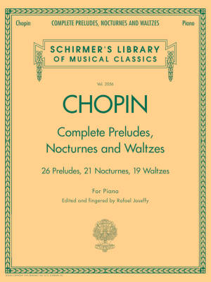 Complete Preludes, Nocturnes & Waltzes - Chopin/Joseffy - Piano - Book