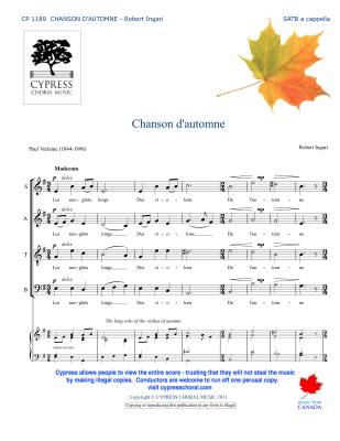Chanson D\'automne - Verlaine/Ingari - SATB