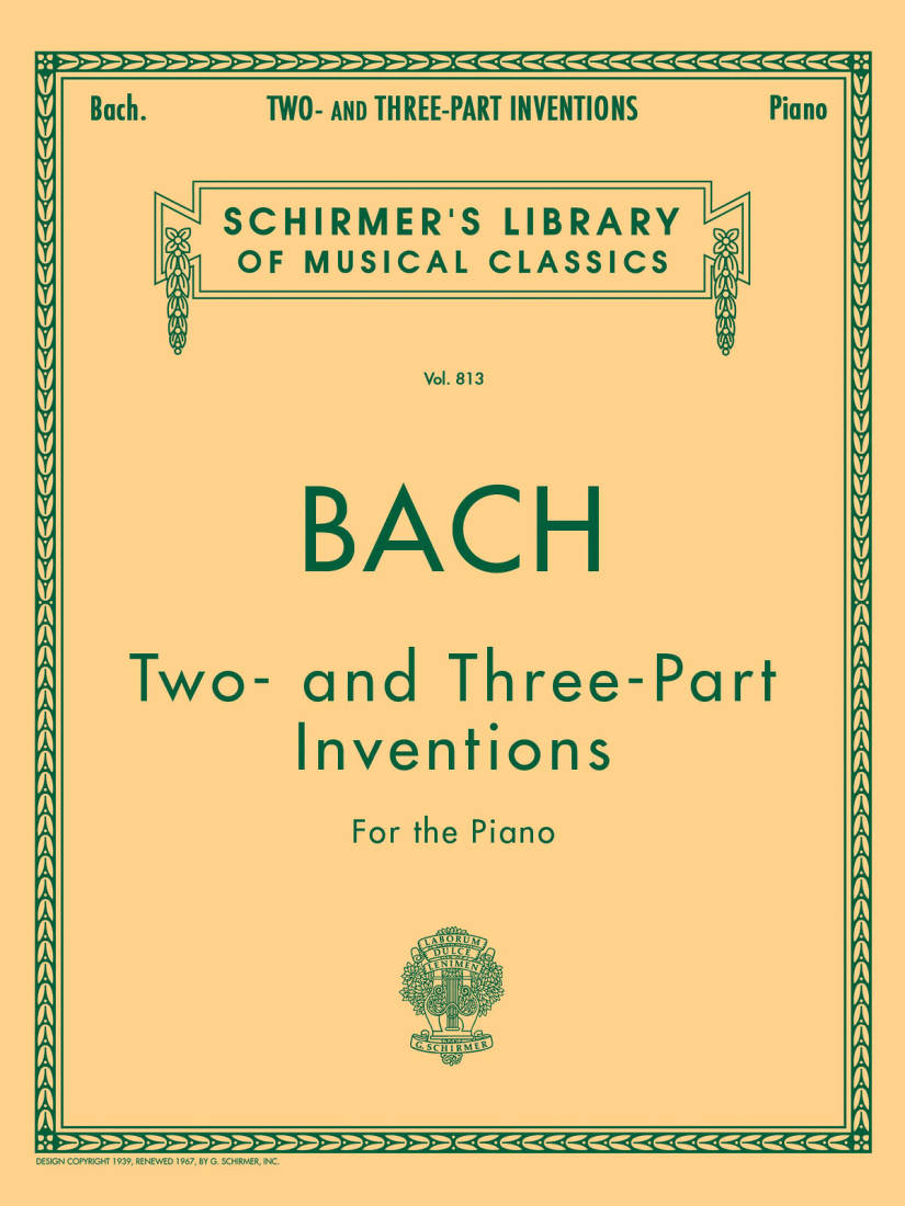 15 Two- and Three-Part Inventions - Bach/Czerny - Piano - Book