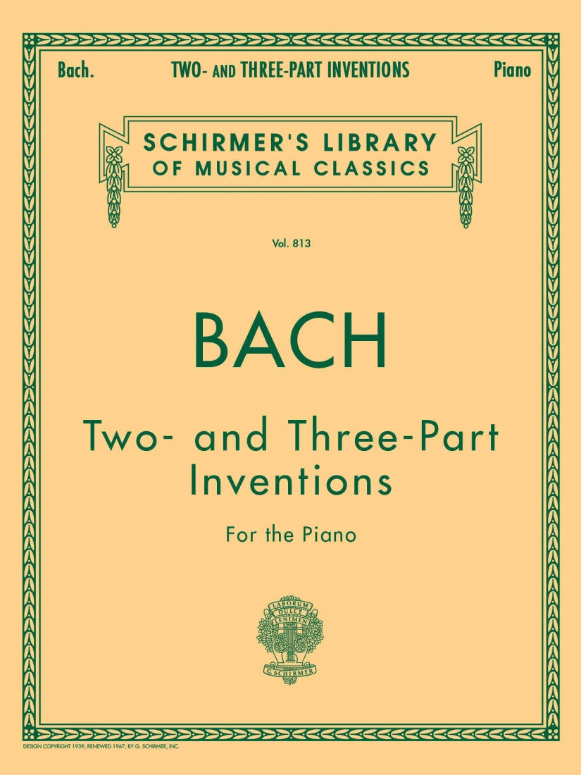 15 Two- and Three-Part Inventions - Bach/Czerny - Piano - Book