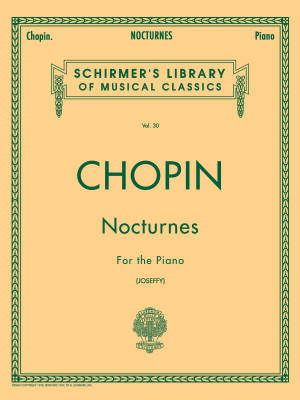 Nocturnes - Chopin/Joseffy - Piano Solo - Book