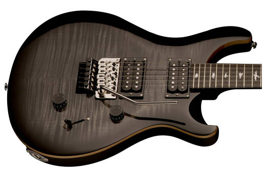 SE Custom 24 Floyd Electric Guitar with Gigbag  -  Charcoal Burst