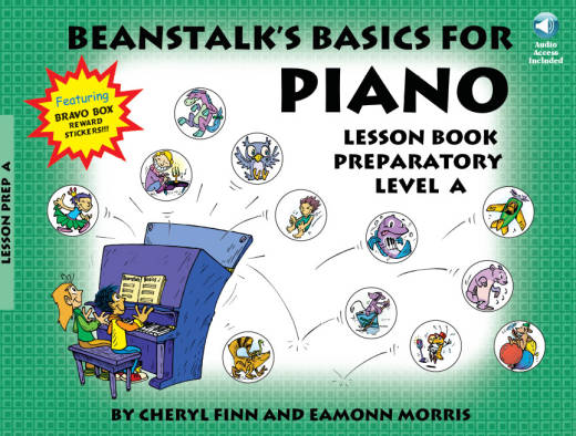 Willis Music Company - Beanstalks Basics for Piano Lesson Book, Preparatory Book A - Finn/Morris - Piano - Book/Audio Online