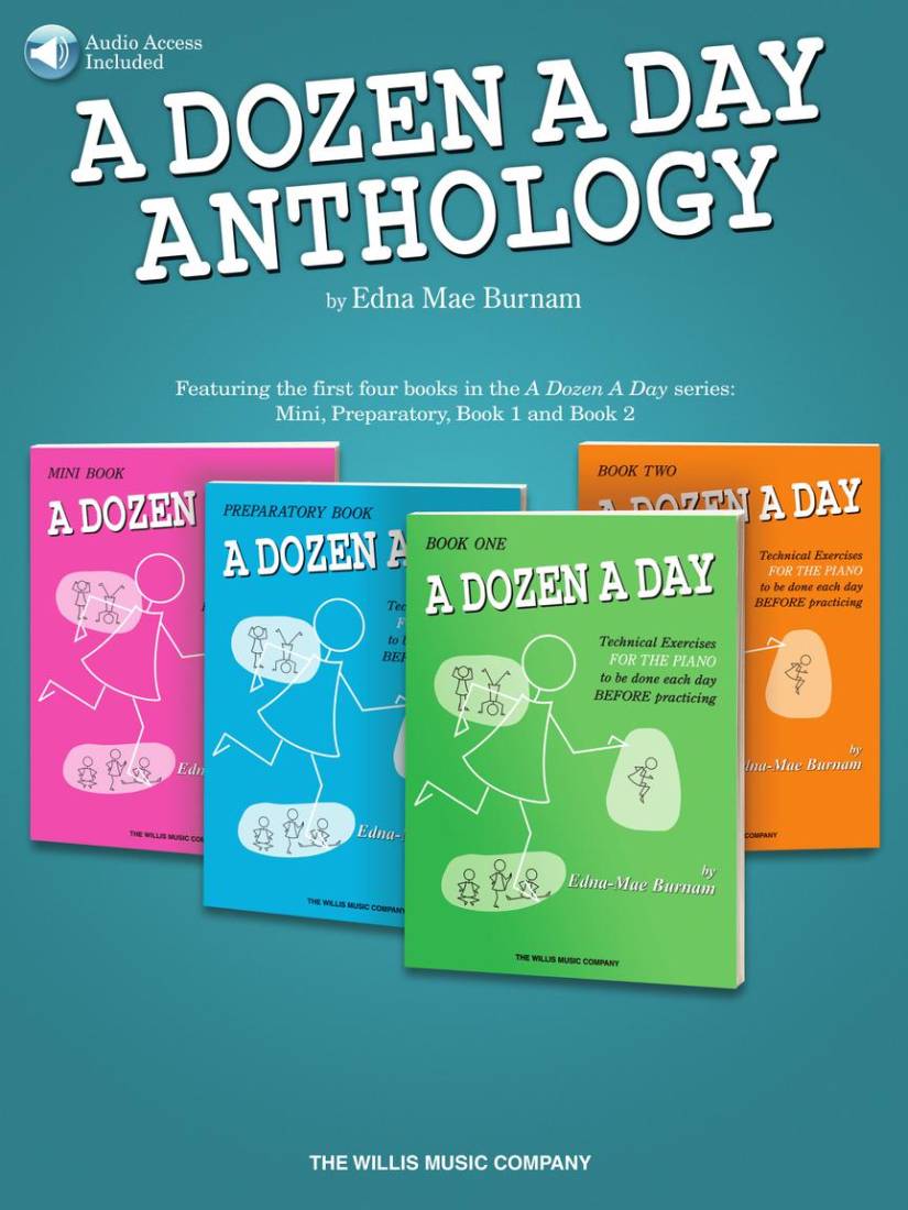 A Dozen A Day Anthology - Burnam - Piano - Book/Audio Online
