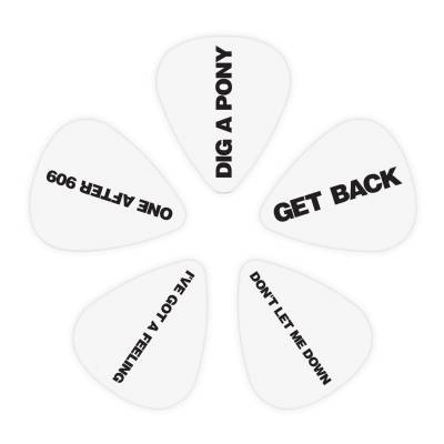 Beatles Get Back Guitar Picks (10) - Light