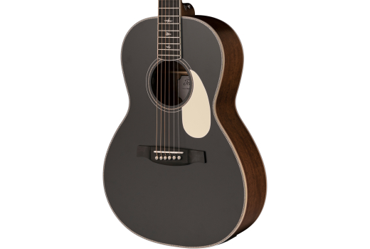 SE P20E Acoustic/Electric Parlor Guitar with Gigbag -  Satin Black Top