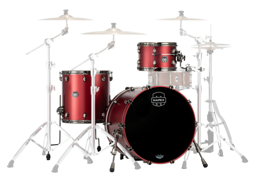 Mapex - Saturn Evolution Hybrid 3-Piece Shell Pack (22,12,16) - Tuscan Red