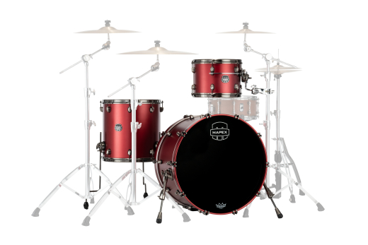 Mapex - Saturn Evolution Hybrid 3-Piece Shell Pack (24,13,16) - Tuscan Red