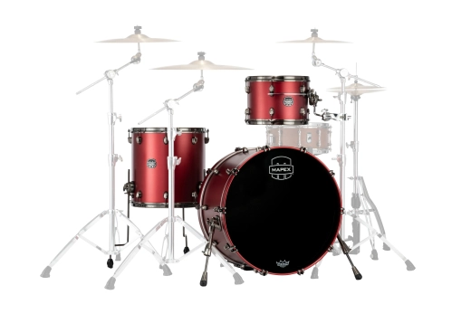 Saturn Evolution Hybrid 3-Piece Shell Pack (24,13,16) - Tuscan Red