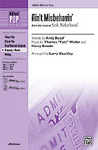 Alfred Publishing - Aint Misbehavin - Razaf /Waller /Brooks /Shackley - SSA