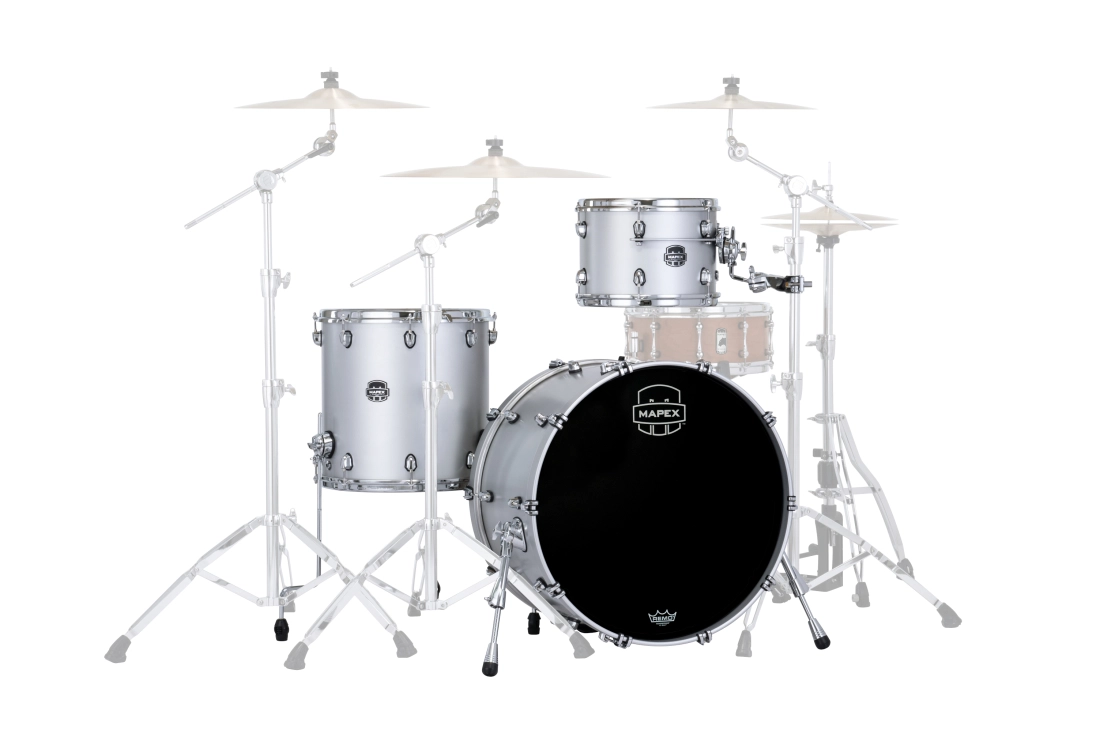 Saturn Evolution Hybrid 3-Piece Shell Pack (24,13,16) - Iridium Silver