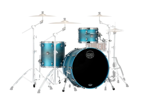 Mapex - Saturn Evolution Hybrid 3-Piece Shell Pack (24,13,16) - Azure Burst