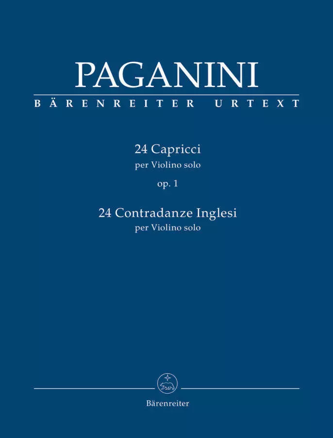 24 Capricci Op. 1 & 24 Contradanze Inglesi for Violin Solo - Paganini - Book