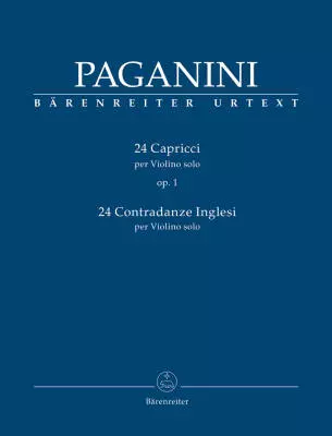 Baerenreiter Verlag - 24 Capricci Op. 1 & 24 Contradanze Inglesi for Violin Solo - Paganini - Book