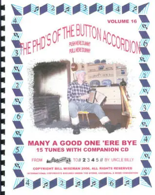 Uncle Billy - Many A Good One Ere By, Volume #16 - Wiseman - Accordion - Book/CD