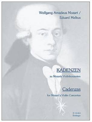 Cadenzas to Mozart\'s Violin Concertos - Mozart/Melkus - Book