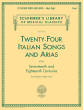 G. Schirmer Inc. - 24 Italian Songs & Arias of the 17th & 18th Centuries - Medium High Voice - Book