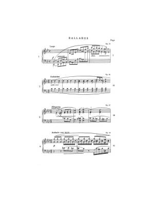 Ballades: Chopin Complete Works Vol. III - Paderewski - Piano - Book