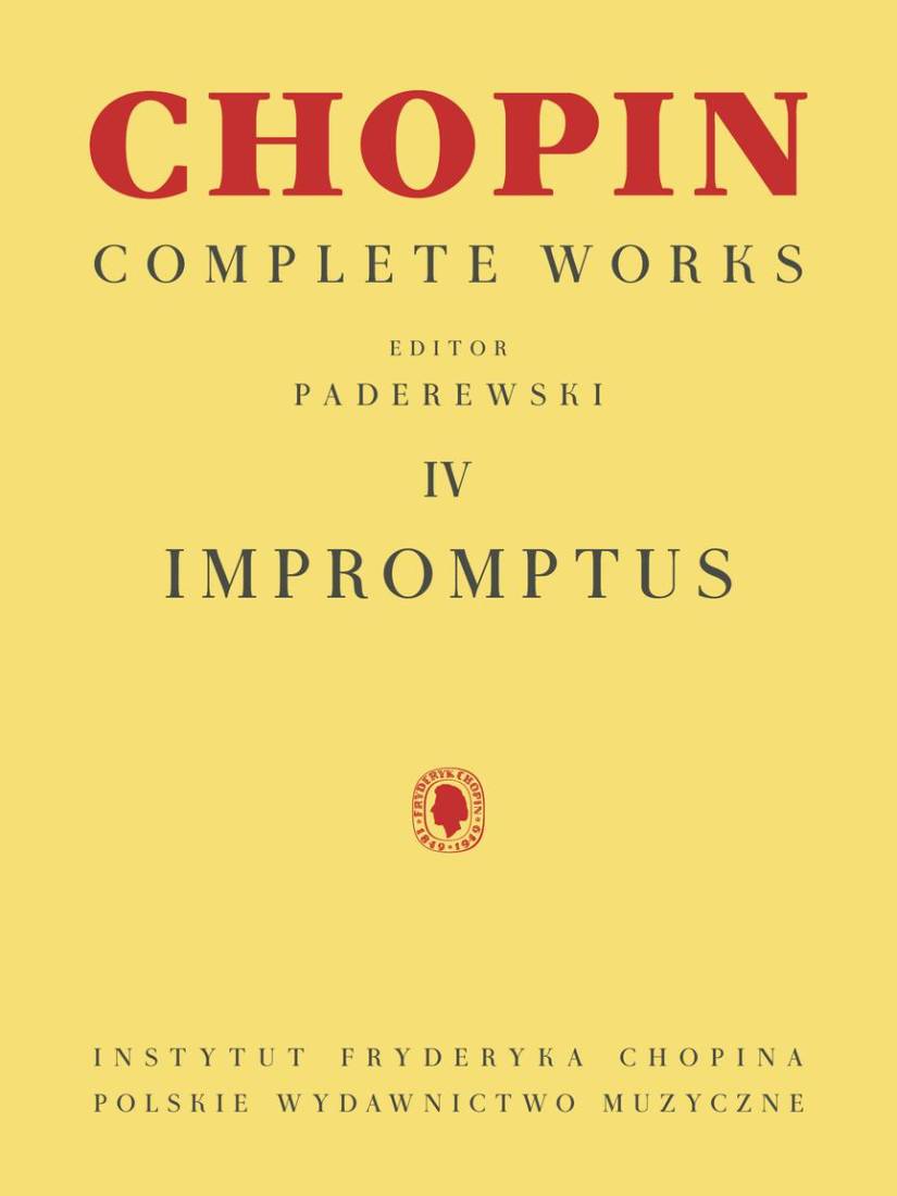 Impromptus: Chopin Complete Works Vol. IV - Paderewski - Piano - Book