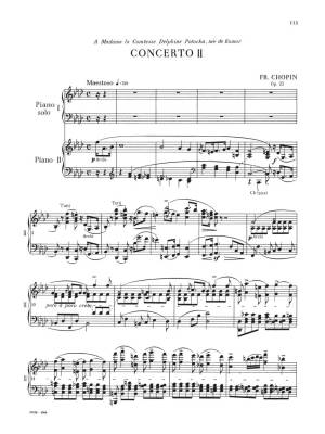 Concertos: Chopin Complete Works Vol. XIV - Paderewski - Piano (2 Pianos, 4 Hands) - Book