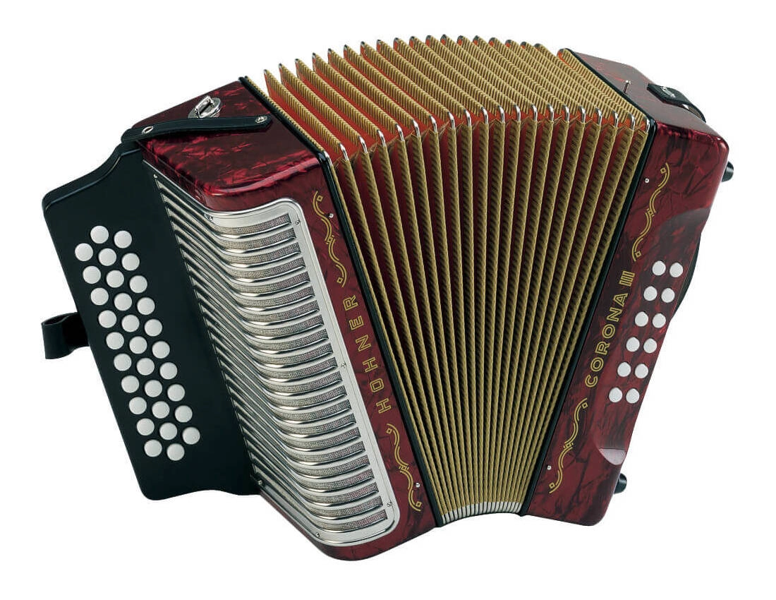 Corona III Accordion A/D/G - Red