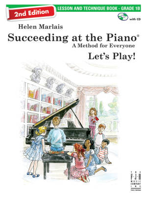 Succeeding at the Piano Lesson and Technique Book, Grade 1B (2nd edition) - Marlais - Piano - Book/CD
