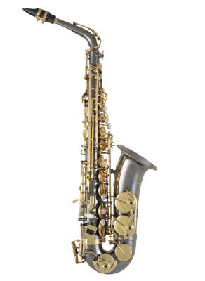 Selmer - SAS411B Intermediate Alto Saxophone with Case - Black Nickel Finish